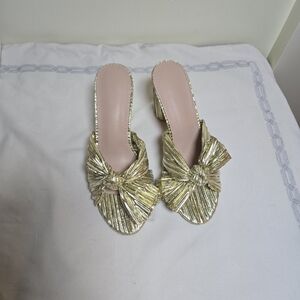 Elegant Gold Knot Women's Slide Sandals